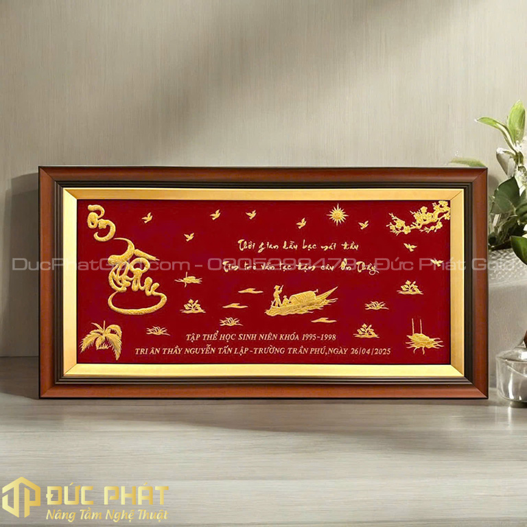 Tranh chữ Ơn Thầy - Tri ân dịp Hội khoá