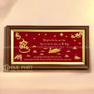 Tranh chữ Ơn Thầy - Tri ân dịp Hội khoá