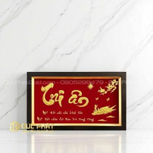 tranh chữ tri ân dát vàng tặng thầy cô