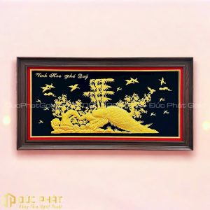 tranh khổng tước vinh hoa