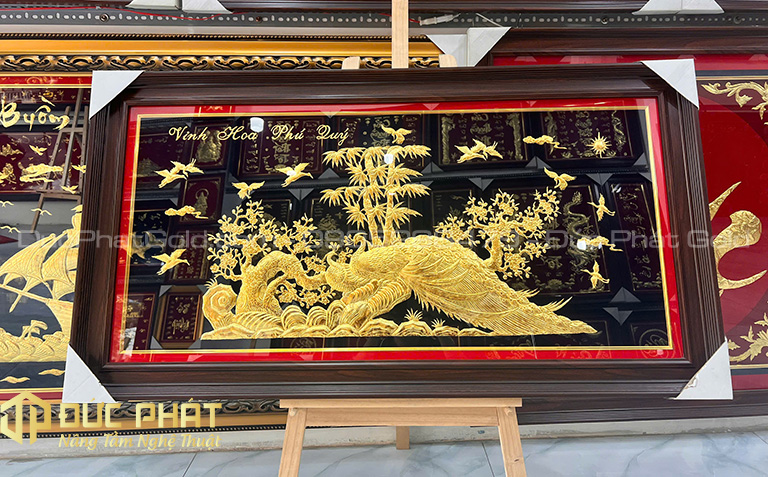tranh chim công khổng tước