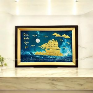 Tranh Phong Vận Kim Thuyền cao cấp