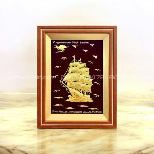 Tranh thuyền buồm tặng chúc mừng đối tác nước ngoài