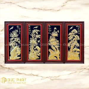 Bộ tranh tứ quý Tùng Cúc Trúc Mai