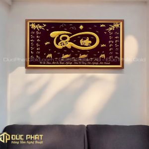 cách treo tranh chữ tâm