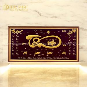 tranh chữ tâm thư pháp đẹp