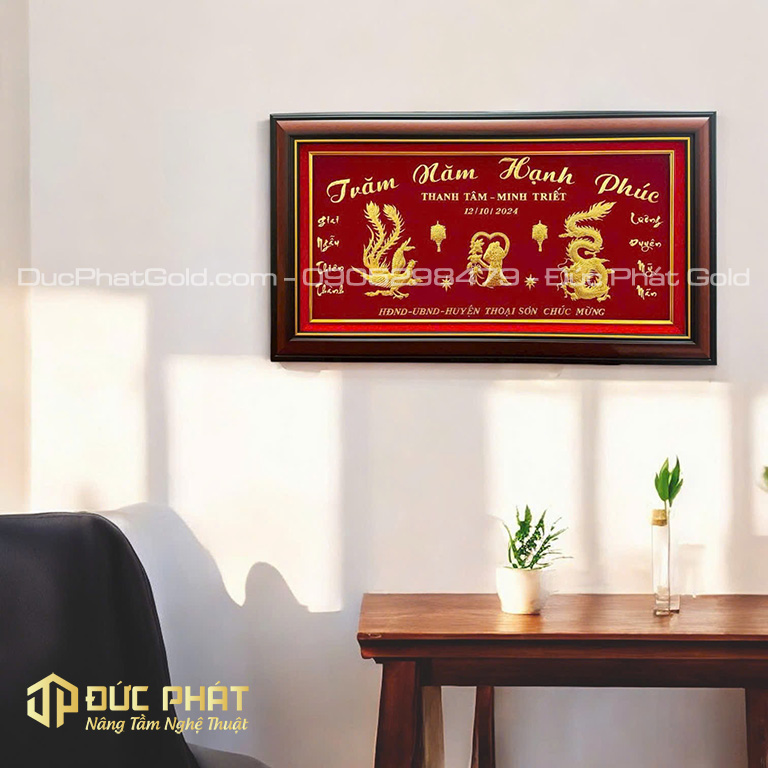 tranh trăm năm hạnh phúc được thiết kế riêng
