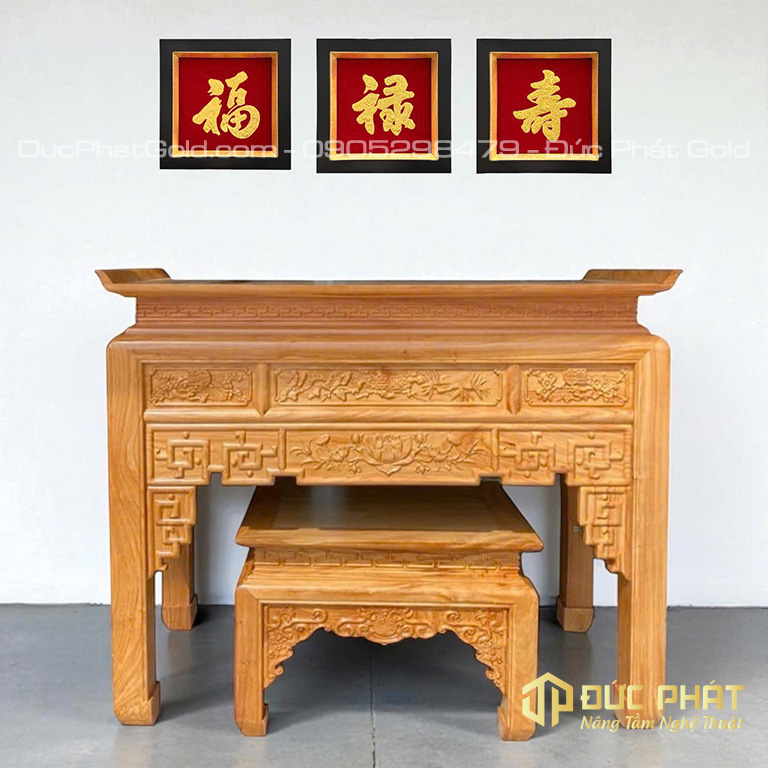 bộ tranh phúc lộc thọ chữ Hán