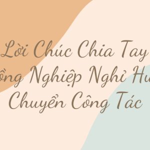 lời chúc chia tay đồng nghiệp