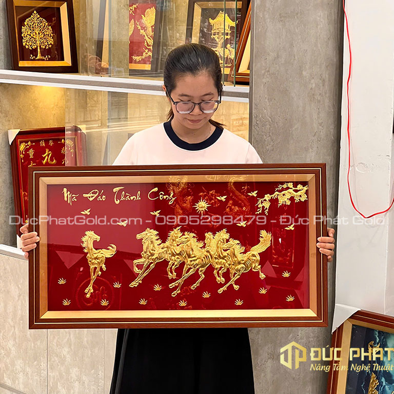 tranh vạn lý cát tường mã đáo thành công