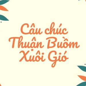 câu chúc thuận buồm xuôi gió
