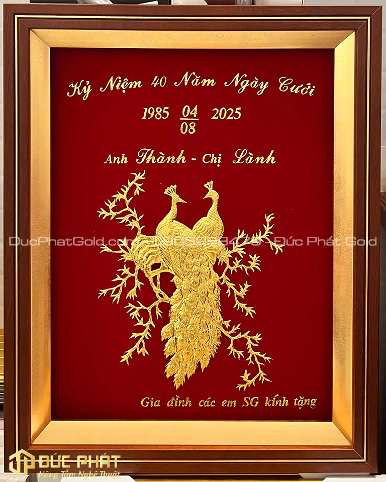 tranh tặng kỷ niệm 40 năm ngày cưới