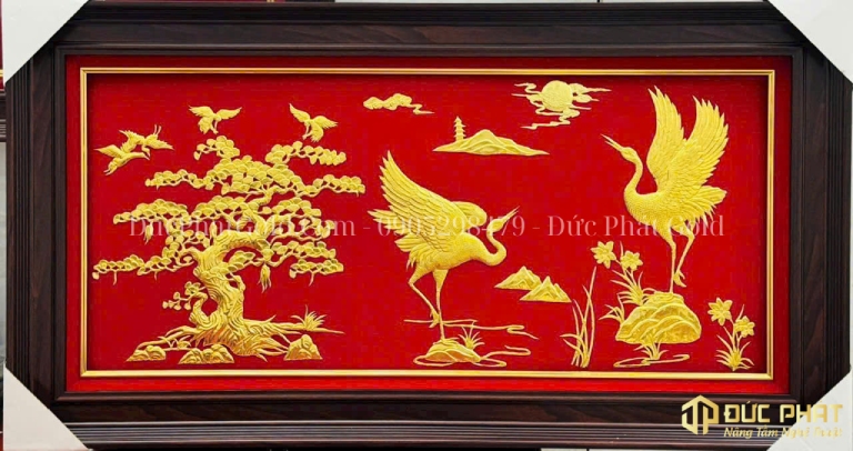 tranh chim hạc