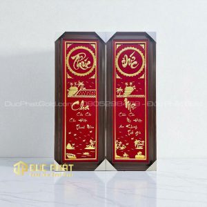 câu đối thư pháp cha mẹ