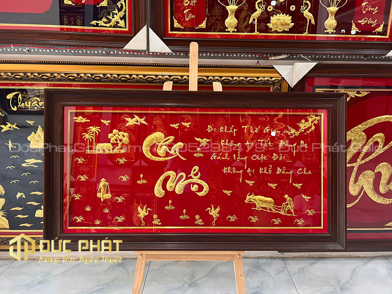 Bức tranh Công Cha Nghĩa Mẹ cao cấp