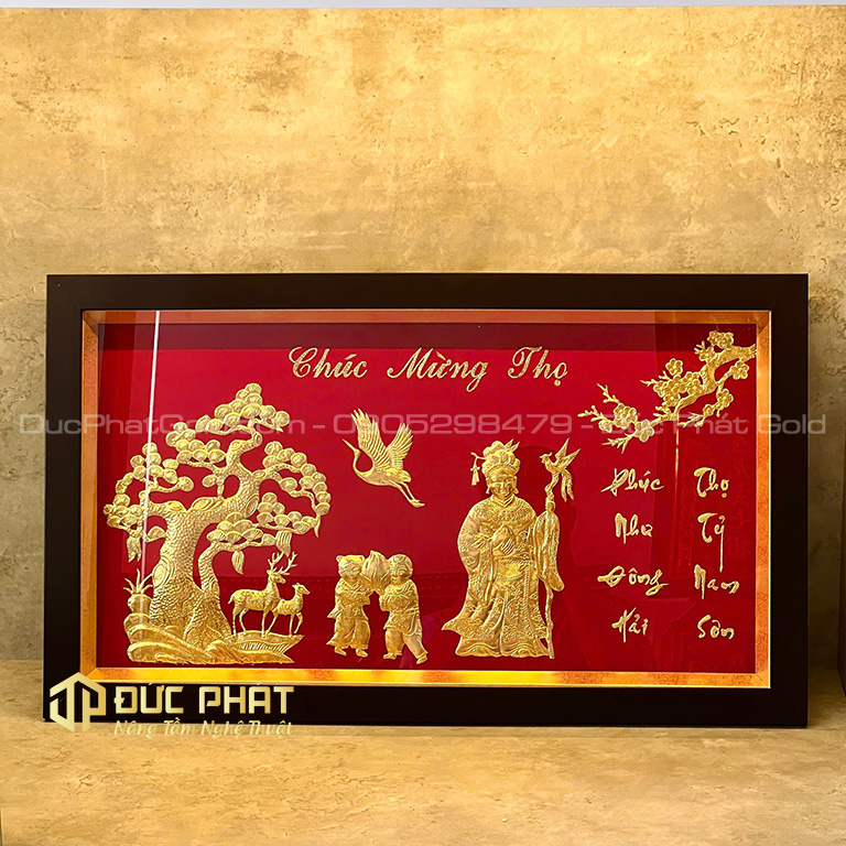 tranh chúc mừng thọ cụ bà