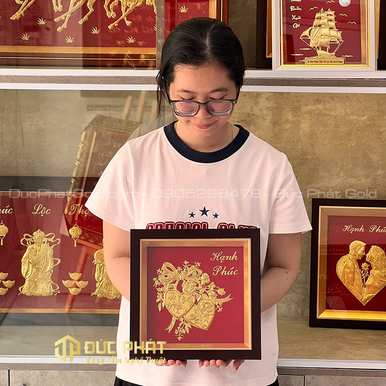Tranh Hai quả tim vàng Tranh Hai quả tim vàng