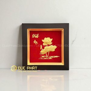 tranh hoa sen bình an
