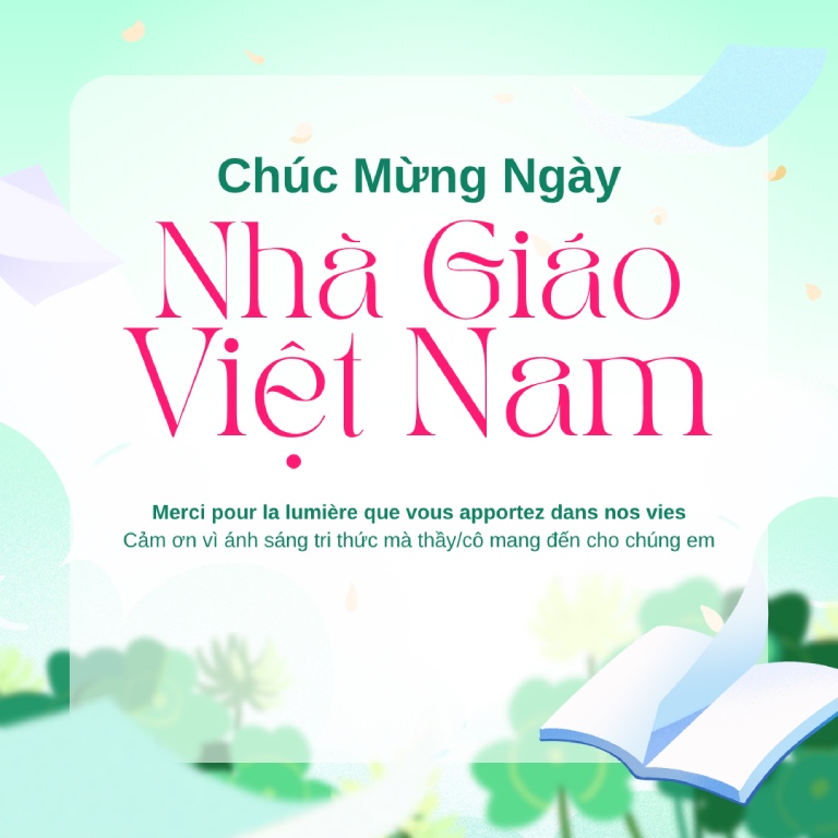 Lời chúc 20/11 bằng tiếng Pháp ý nghĩa Lời chúc 20/11 bằng tiếng Pháp ý nghĩa