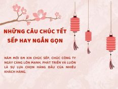 những câu chúc tết sếp hay ngắn gọn