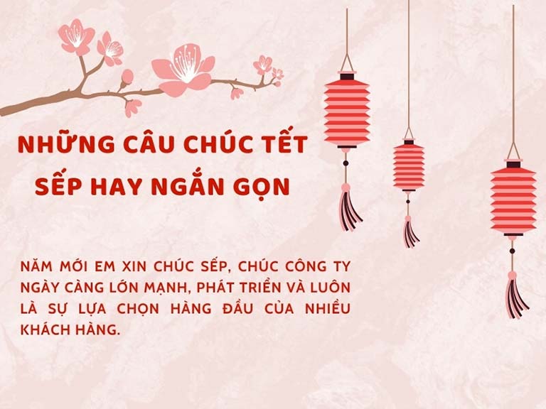 những câu chúc tết sếp hay ngắn gọn