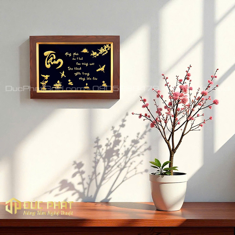 Tranh chữ Tâm thư pháp Tranh chữ Tâm thư pháp