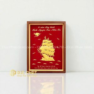 tranh thuyền buồm kỷ niệm 10 năm thành lập công ty