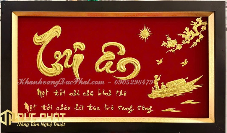 Khánh vàng tặng thầy