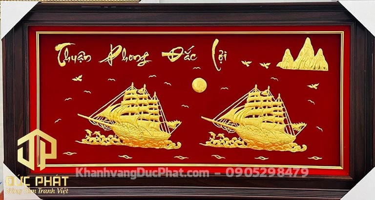 Tranh Thuận Phong Đắc Lợi treo phòng làm việc