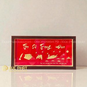 tranh tôn sư trọng đạo thư pháp