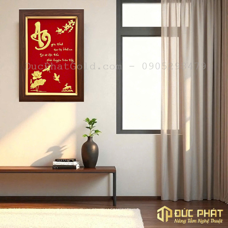 tranh chữ an cao cấp