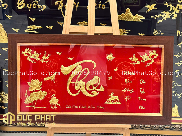 tranh mừng thọ cao cấp
