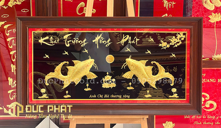 tranh tặng khai trương cao cấp