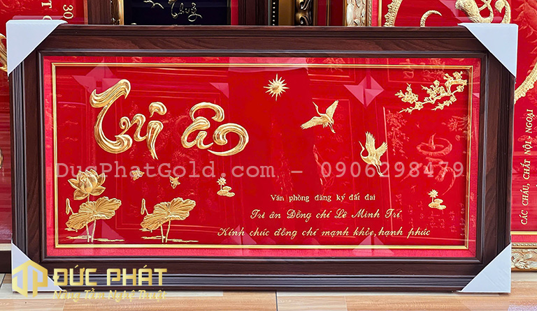 tranh tặng sếp nghỉ hưu